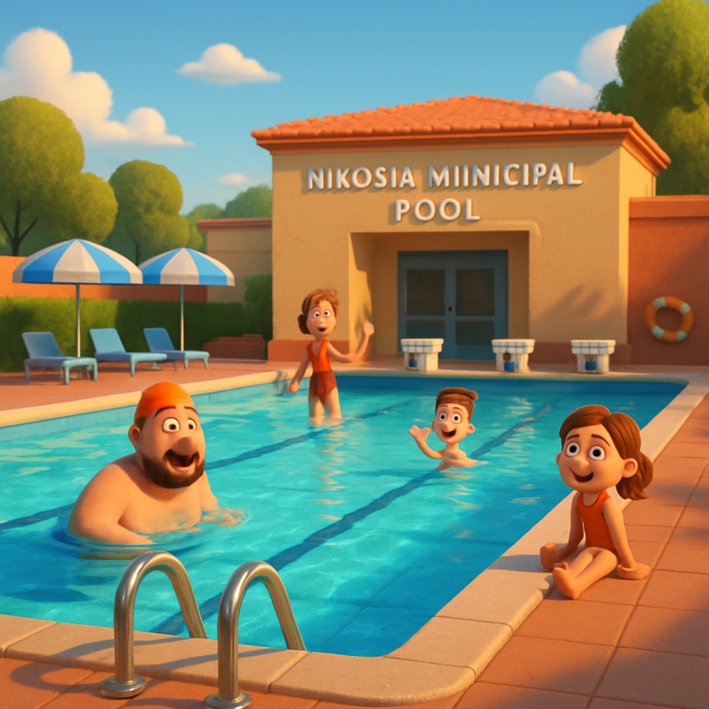 Муниципальный бассейн Никосии очищен и вновь принимает посетителей