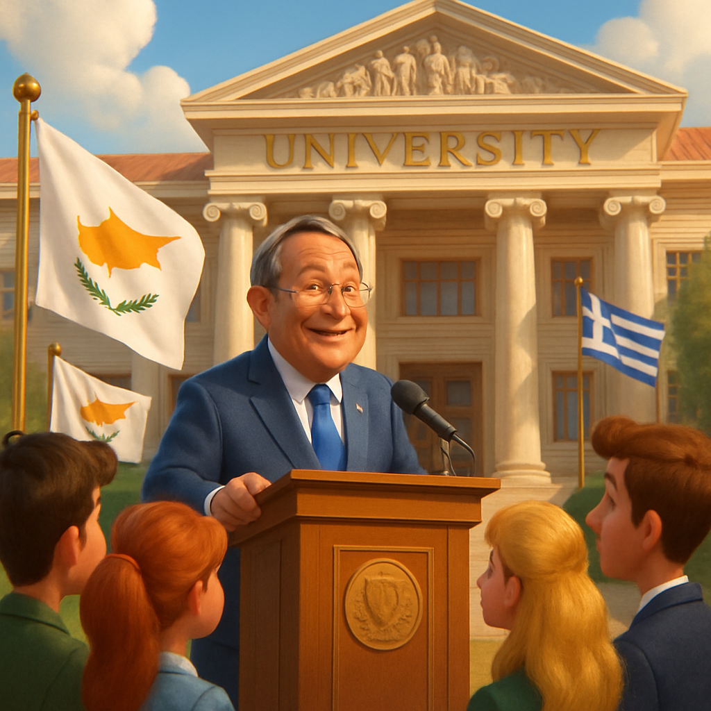 Президент Кипра назвал сегодняшний день историческим, открывая филиал Афинского университета в Никосии