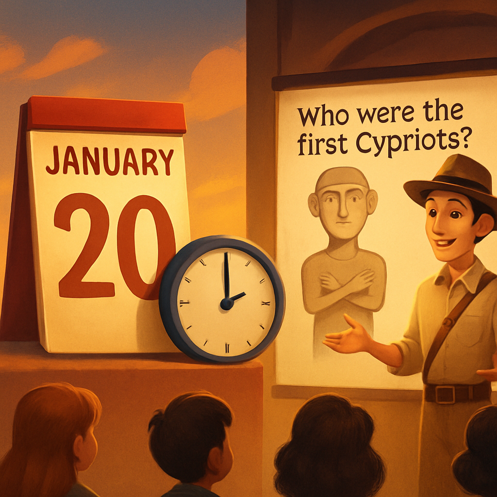 Already tomorrow, January 20th, at 19:30, a lecture titled "Who were the first Cypriots" will take place in Limassol