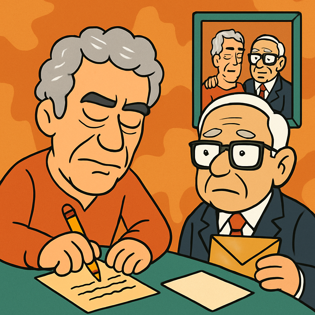 Jeffrey Epstein drafted letters to men like the retail billionaire Leslie Wexner in which he hinted at shared secrets