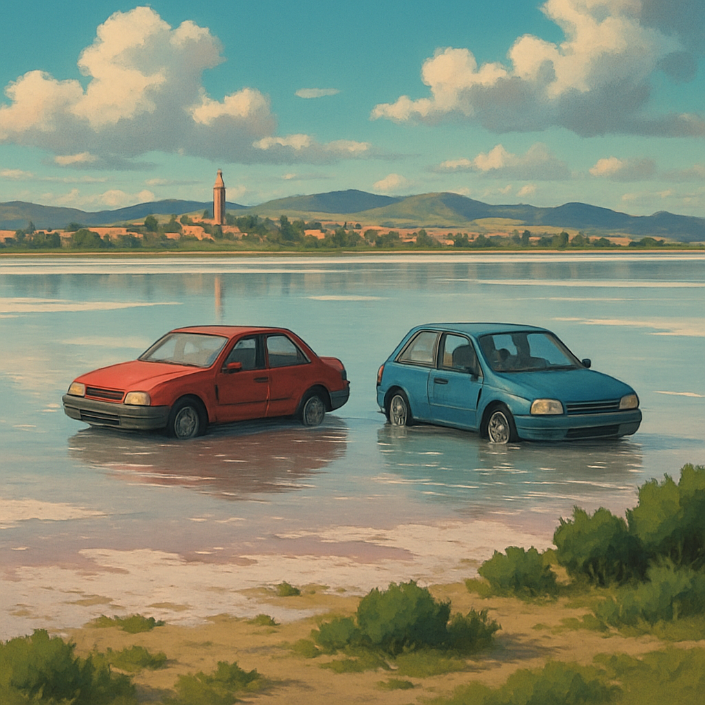 На соленом озере в Ларнаке вместо ожидаемых фламинго обнаружено