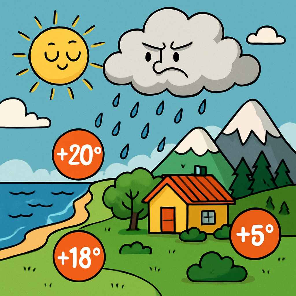 Today in Cyprus, it is partly cloudy with isolated showers expected