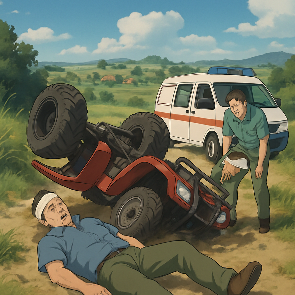 Квадроцикл перевернулся в районе Паралимни