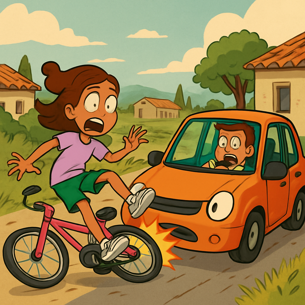 В одной из деревень района Никосии автомобиль сбил одиннадцатилетнюю девочку на велосипеде