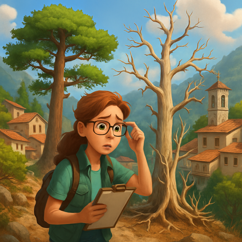 На Кипре в горной деревне Сайттас высыхают вековые сосны