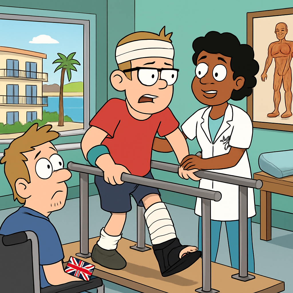 Британский турист учится ходить заново после падения с балкона в отеле в Айя-Напе