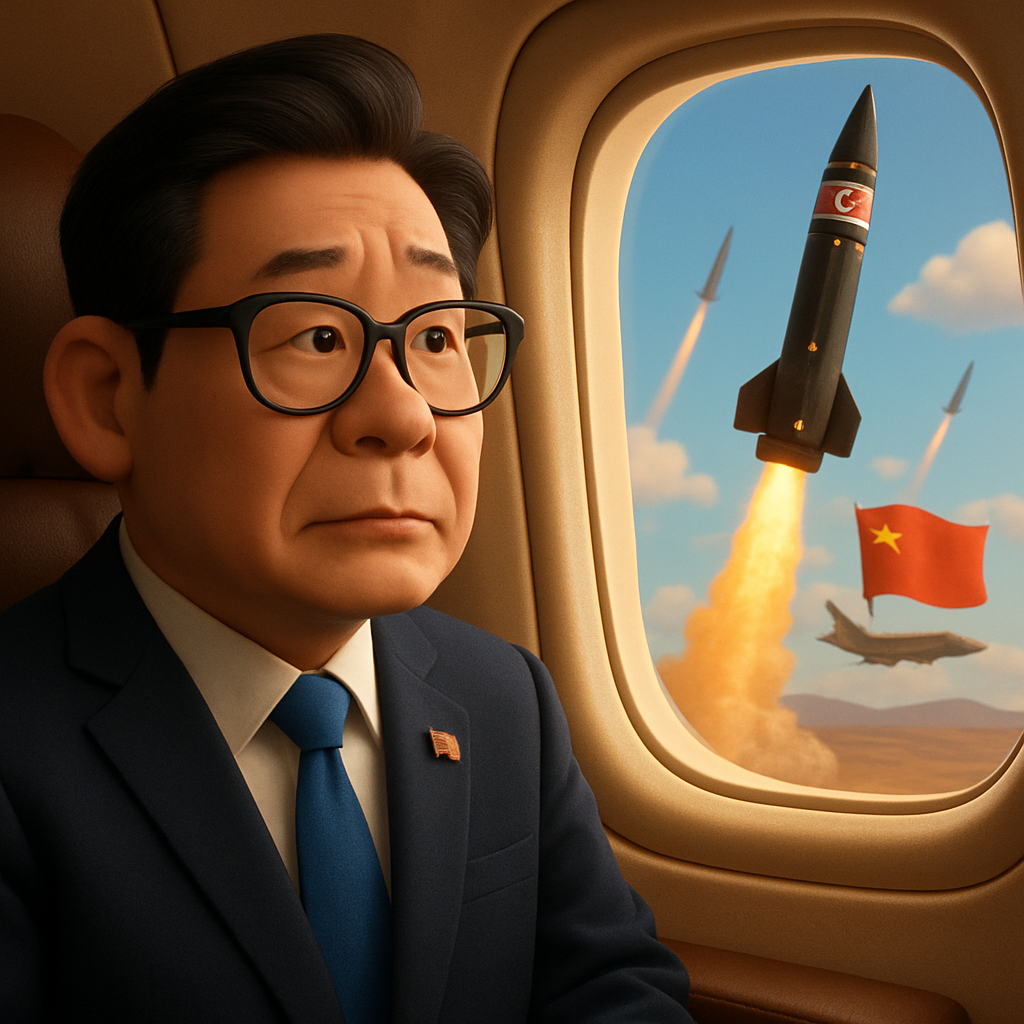 Sunday's launches came hours before South Korean President Lee Jae Myung departed for China for a summit with President Xi Jinping, for talks expected to cover North Korea's nuclear programme