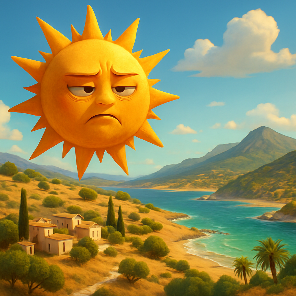 Сегодня на Кипре температура поднимется до +39С во внутренних районах, около +34С на побережьях и около +32С в горах