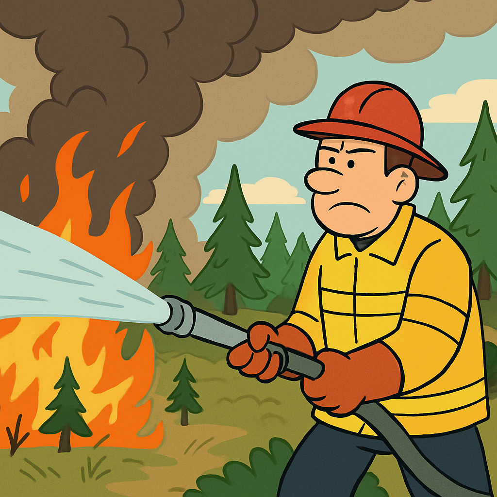 Лесной пожар в общине Агия Анна, в районе Ларнаки, вспыхнувший сегодня днем, взят под полный контроль