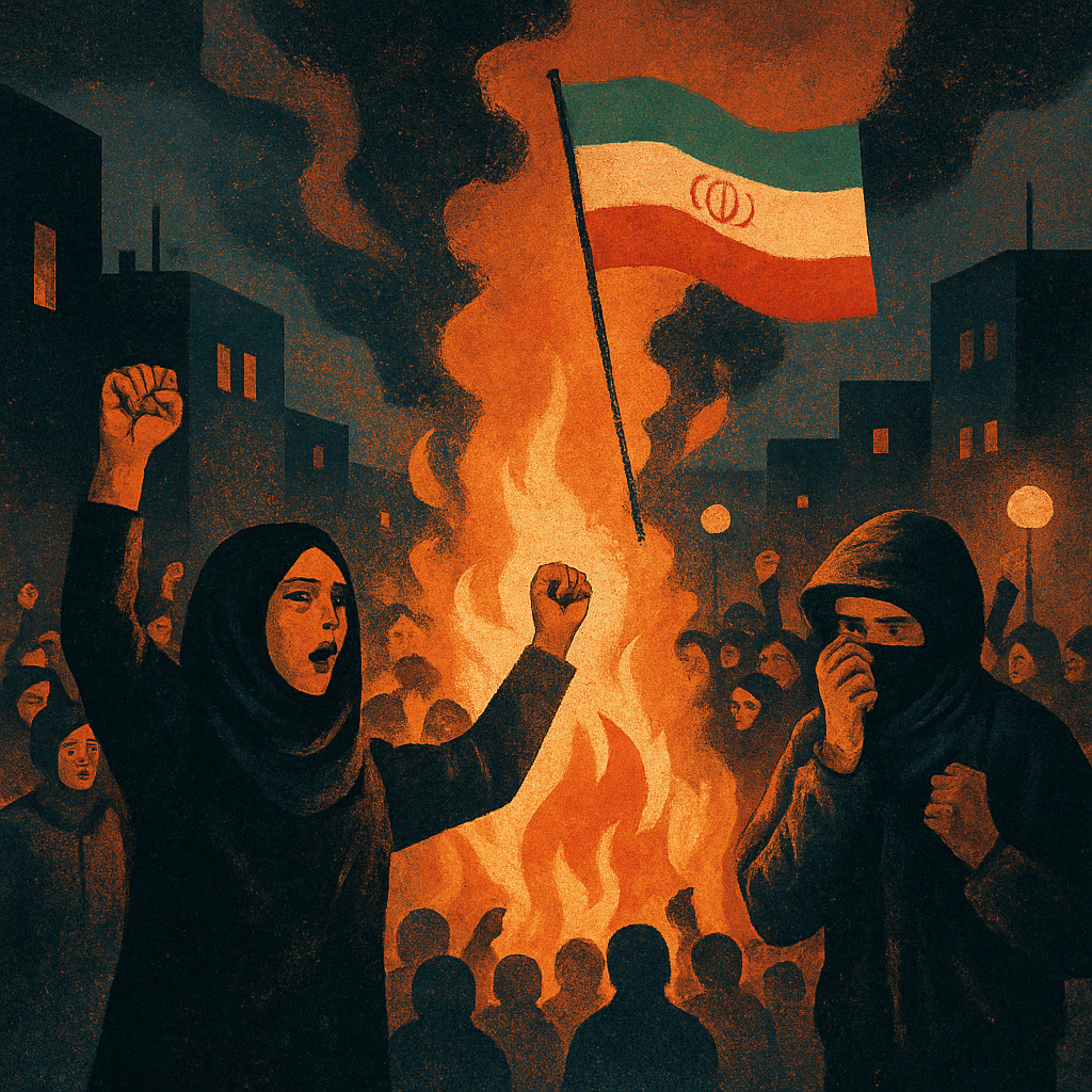 Anti-government protests continue in Iran for a 14th consecutive night