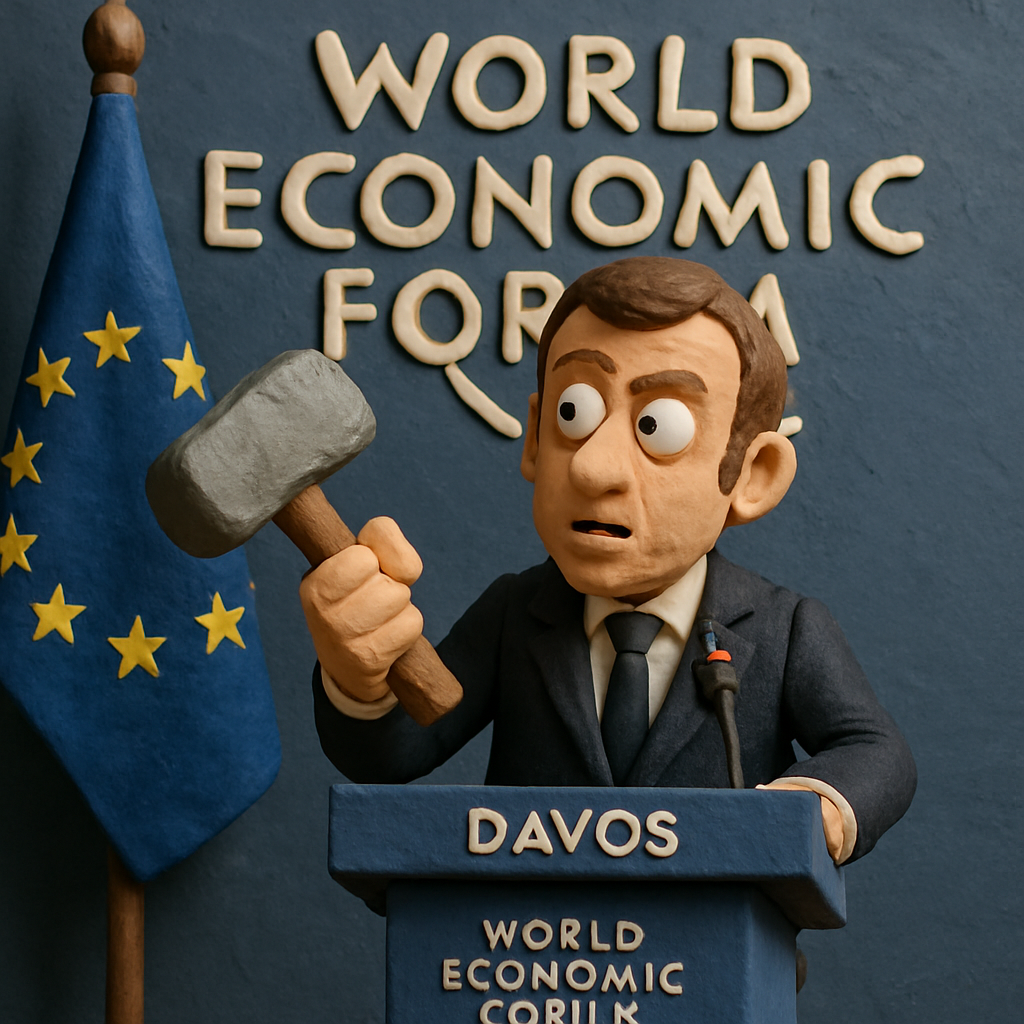 Europe has "strong tools" and should use them "when the rules of the game are not respected," says French President Emmanuel Macron at the World Economic Forum in Davos