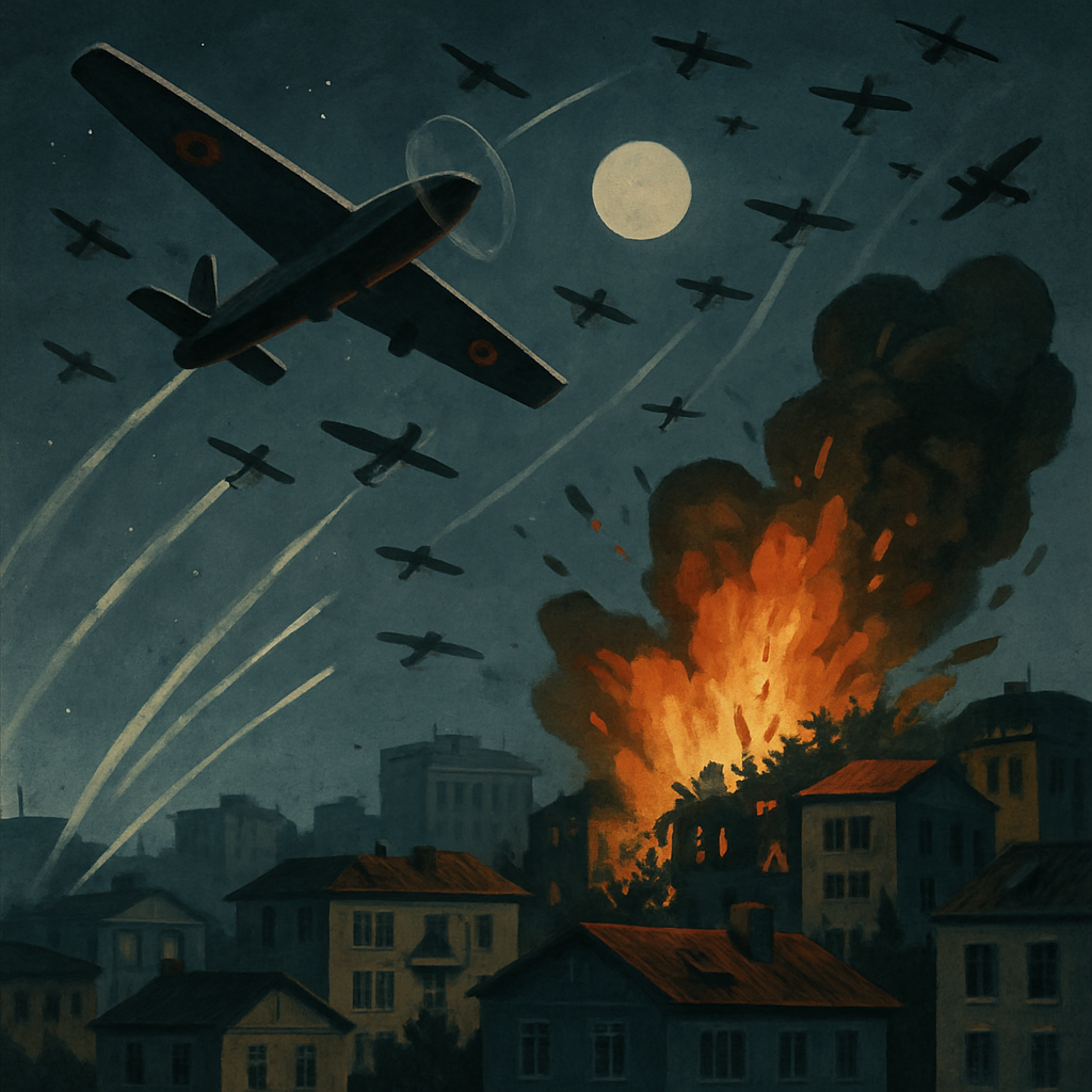 Russia carried out a massive drone attack on Zaporizhzhia overnight on Friday, hitting dozens of buildings but causing no casualties