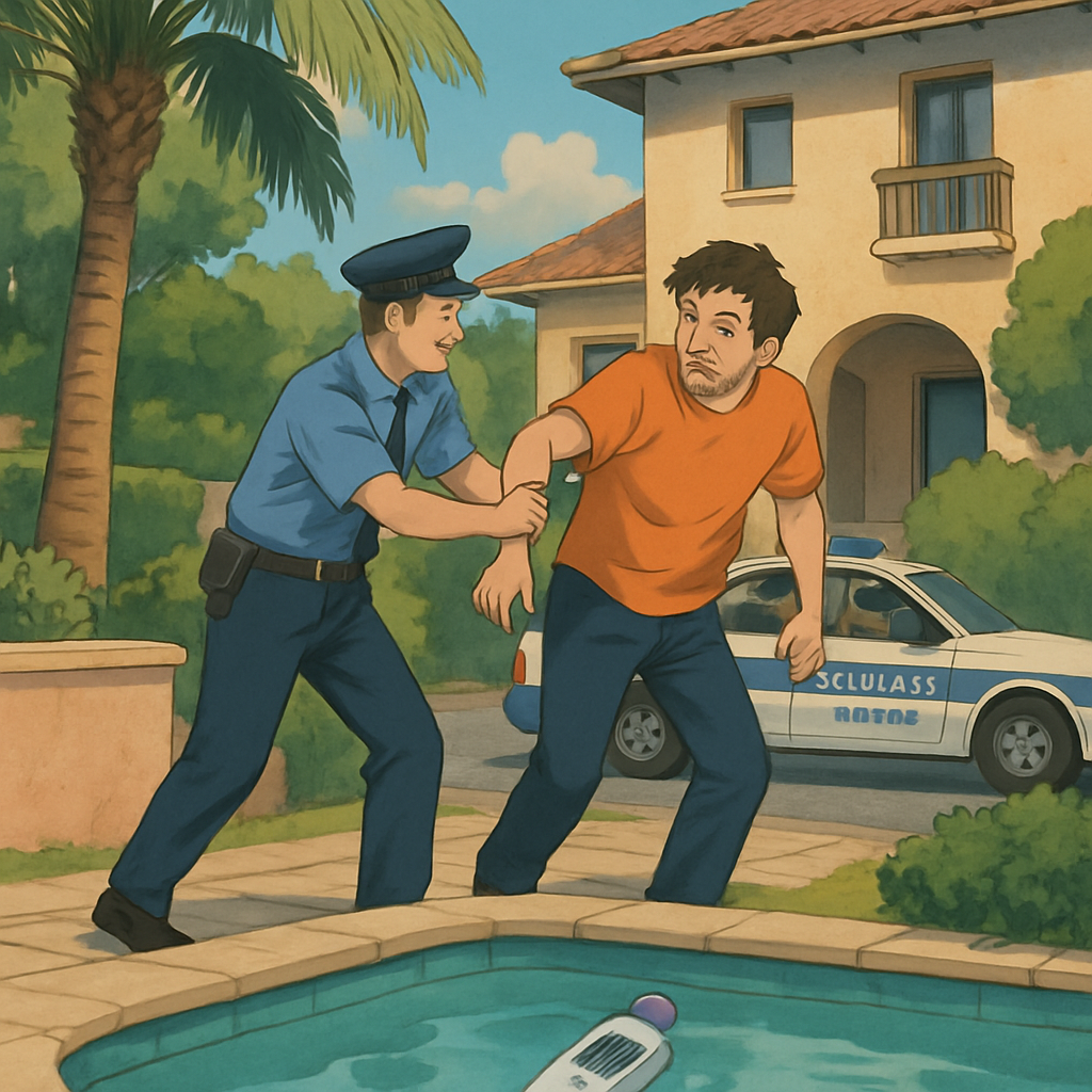 В Ларнаке водитель отказался пройти тест на алкоголь и попытался скрыться, случайно забрав с собой алкотестер