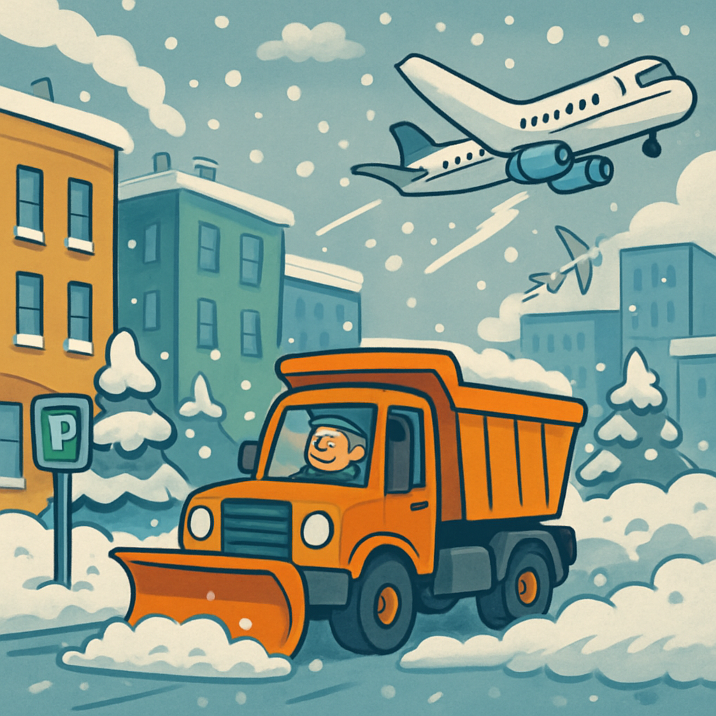 Streets were brined, plows were ready and flights were canceled as the metropolitan region braced for up to 10 inches of snow