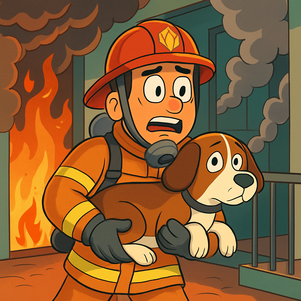 A photograph from the Cyprus fire service has stirred emotions