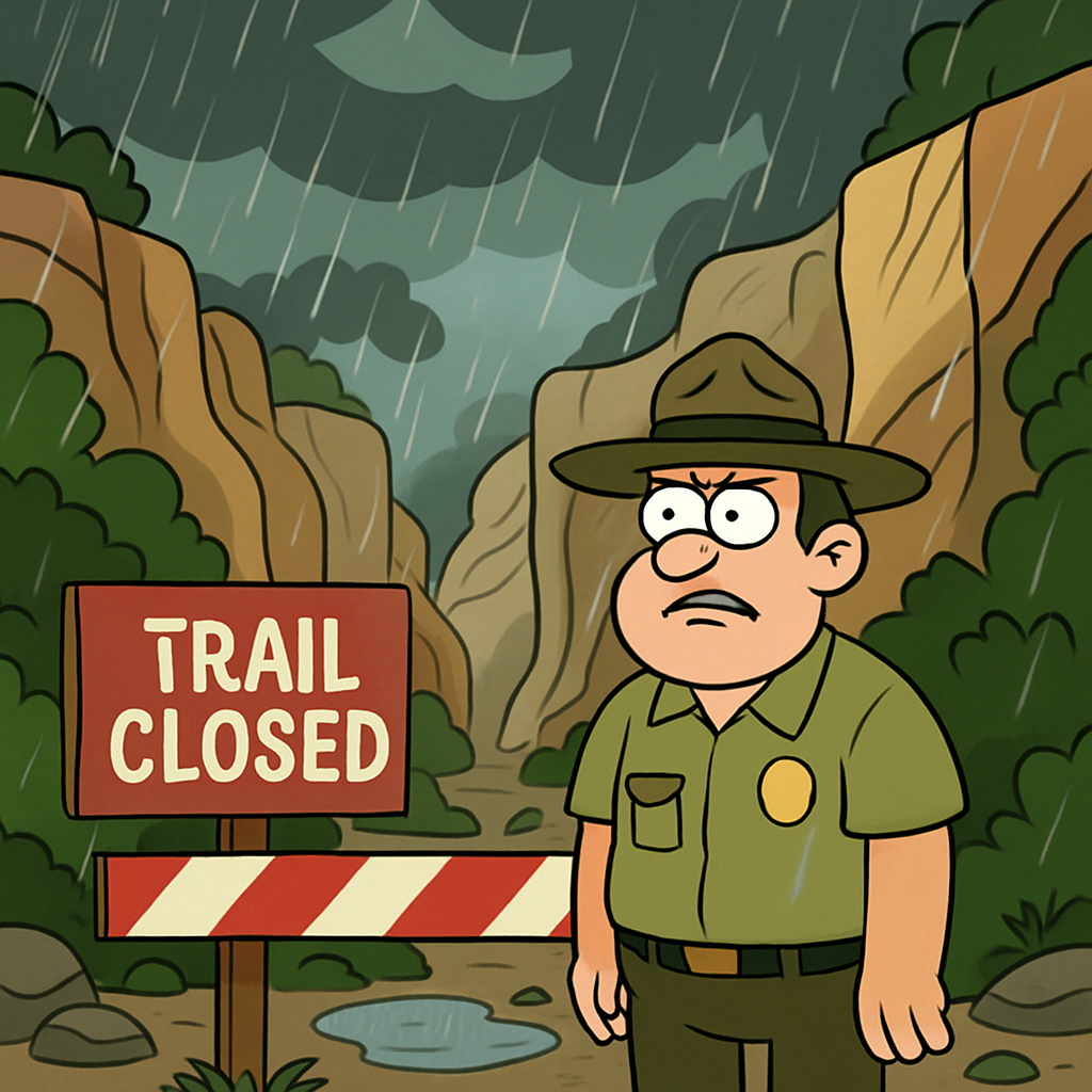 Из-за прогнозируемых дождей и гроз природная тропа в ущелье Авакас в парке Акамас будет закрыта с субботы до тех пор, пока она не станет снова безопасной для посетителей