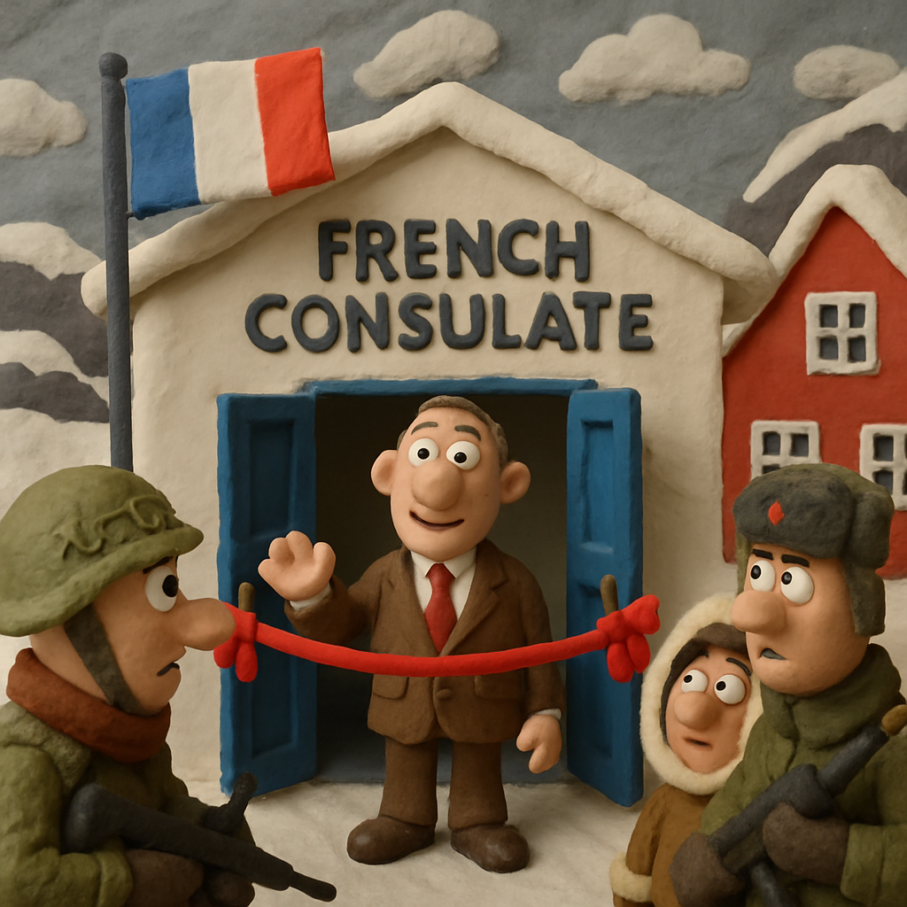 The French consulate opened this Friday in the capital, Nuuk, amid geopolitical tensions surrounding the Arctic island