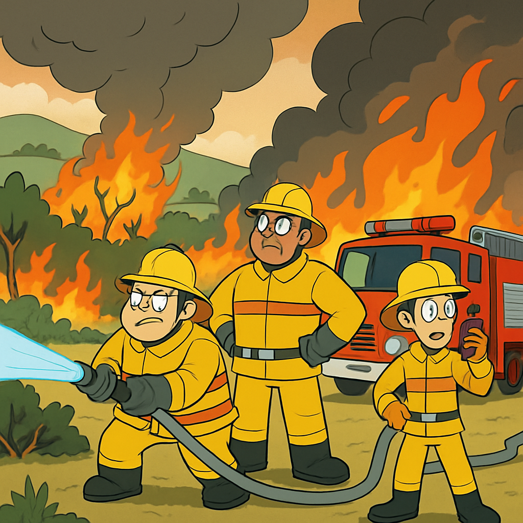 К северу от Муттаяки в районе Лимассола бушует пожар, над которым работают мощные пожарные силы