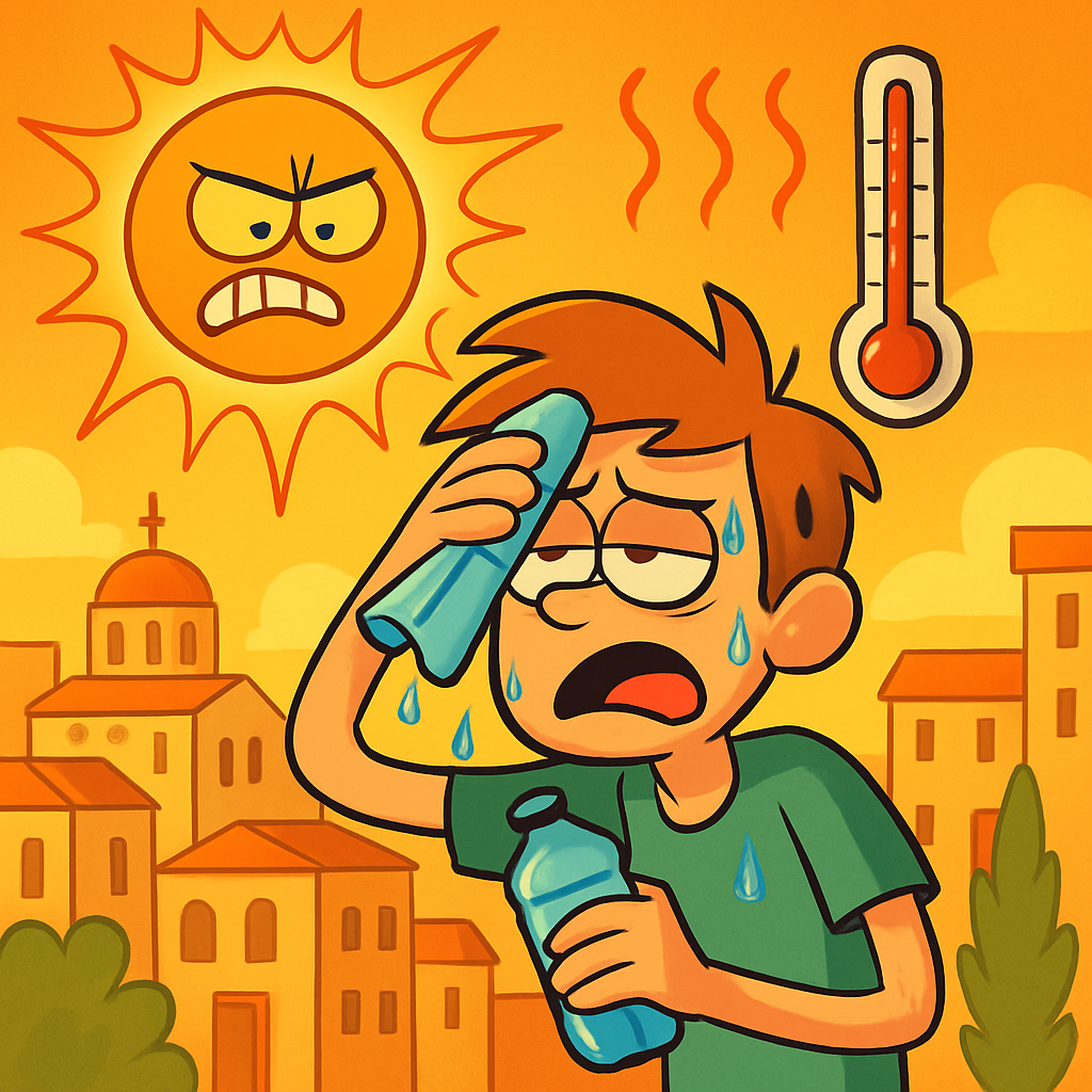 «Оранжевое» предупреждение об экстремально высокой температуре на Кипре выпущено на завтра