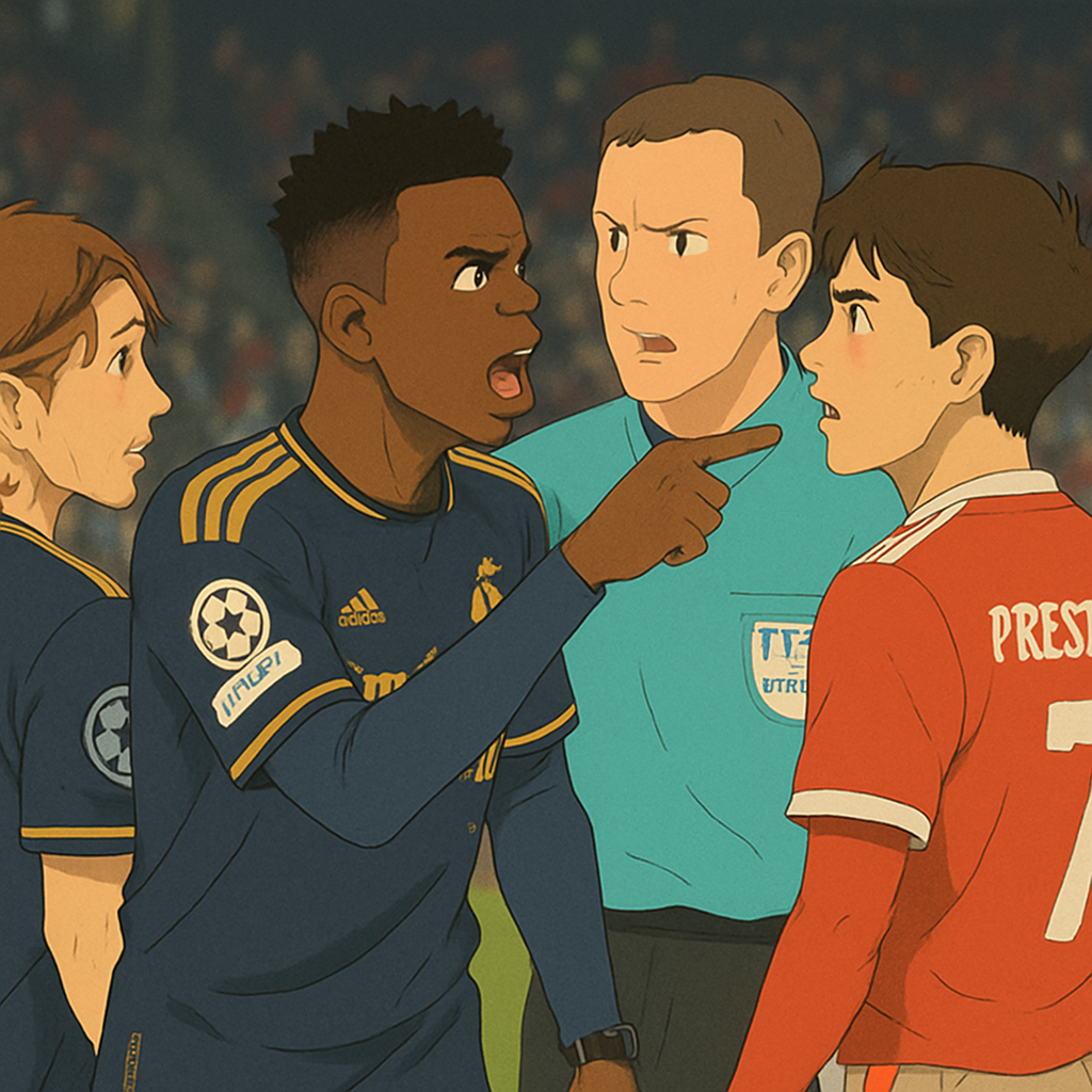 Vinícius acusa a Prestianni del Benfica de abuso racista en la victoria del Real Madrid en Lisboa el martes por la noche, deteniendo el juego durante 10 minutos mientras la UEFA considera una investigación sobre el incidente