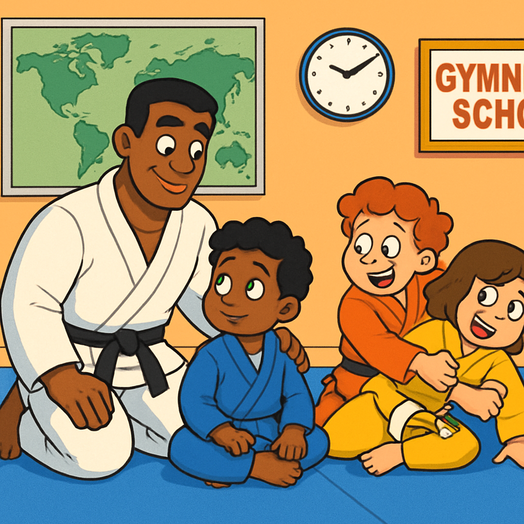 International Brazilian Jiu-Jitsu program for safe and comprehensive children's training at Gymnasium school