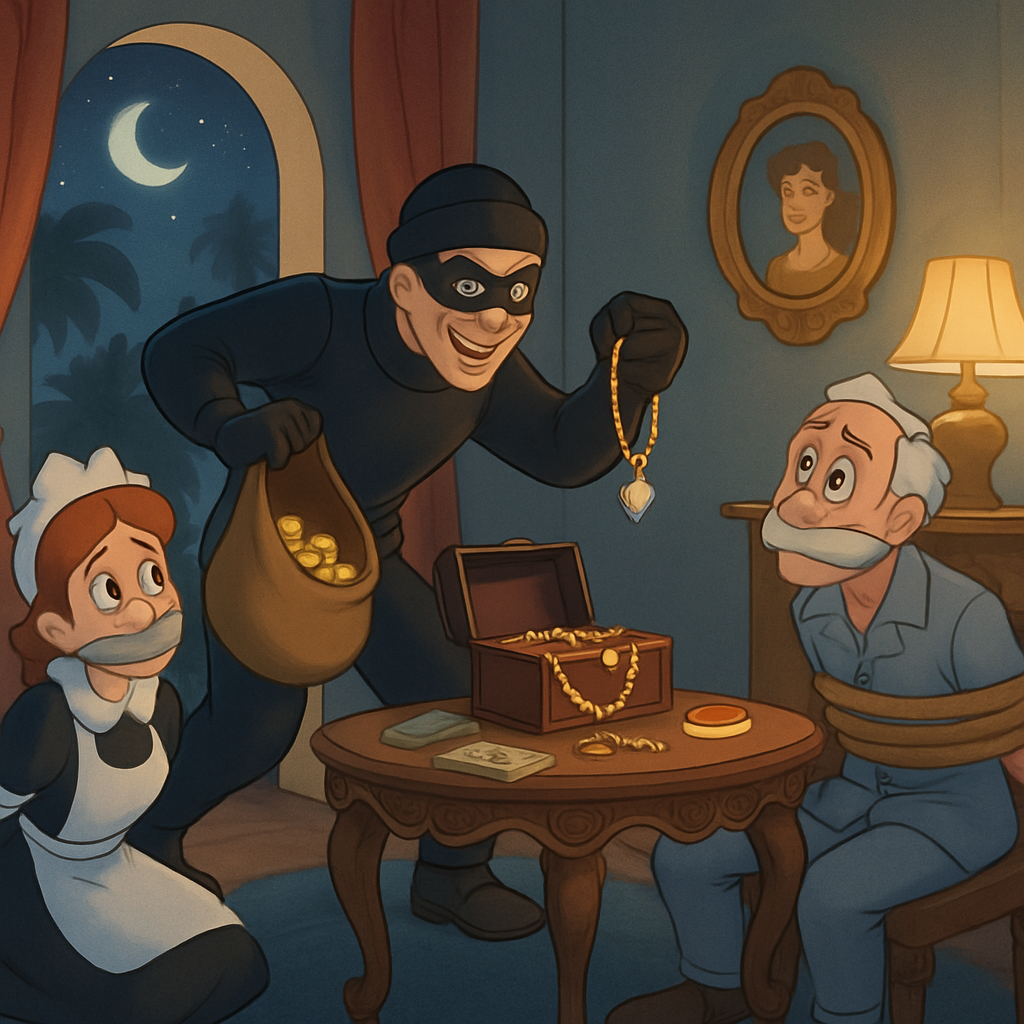 Last night in Limassol, unknown individuals robbed a residential house, immobilizing the housekeeper and the owner