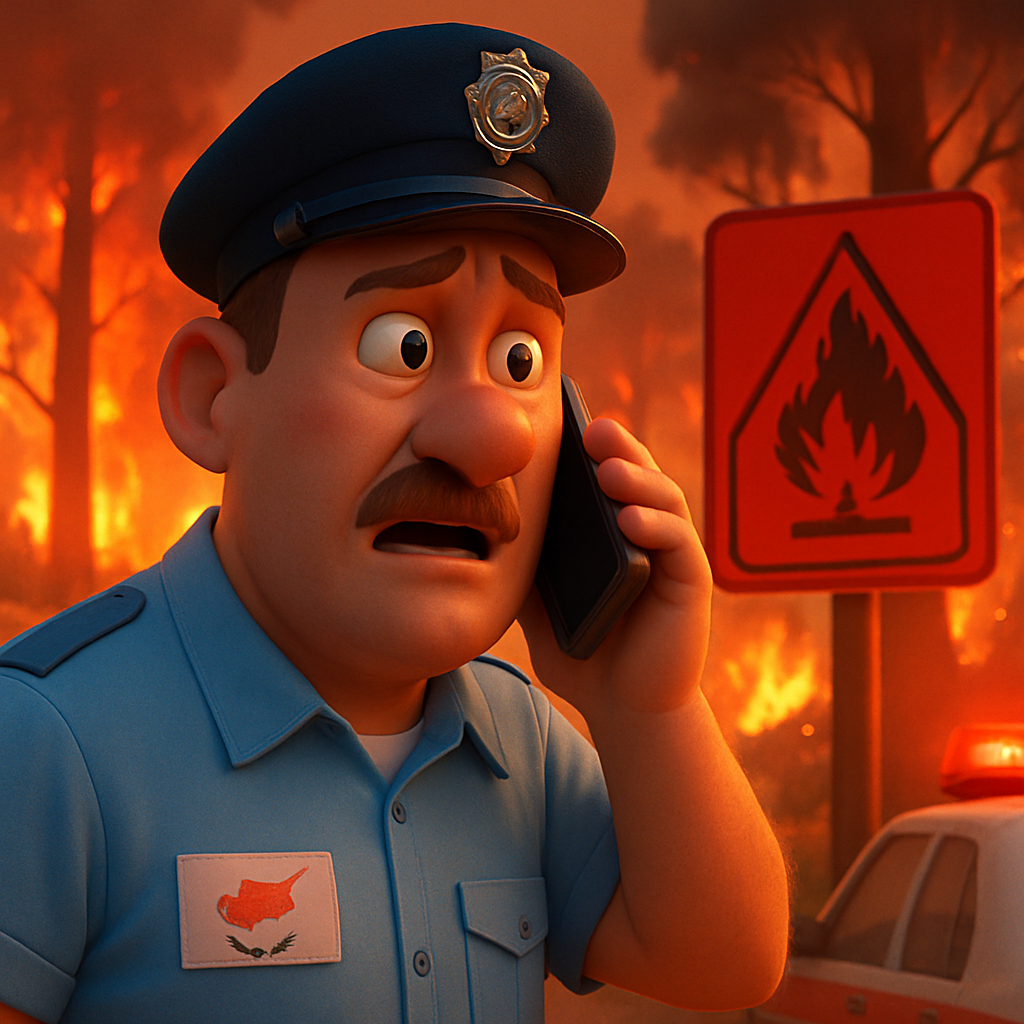 На Кипре вновь ввели красный уровень опасности возникновения лесных пожаров