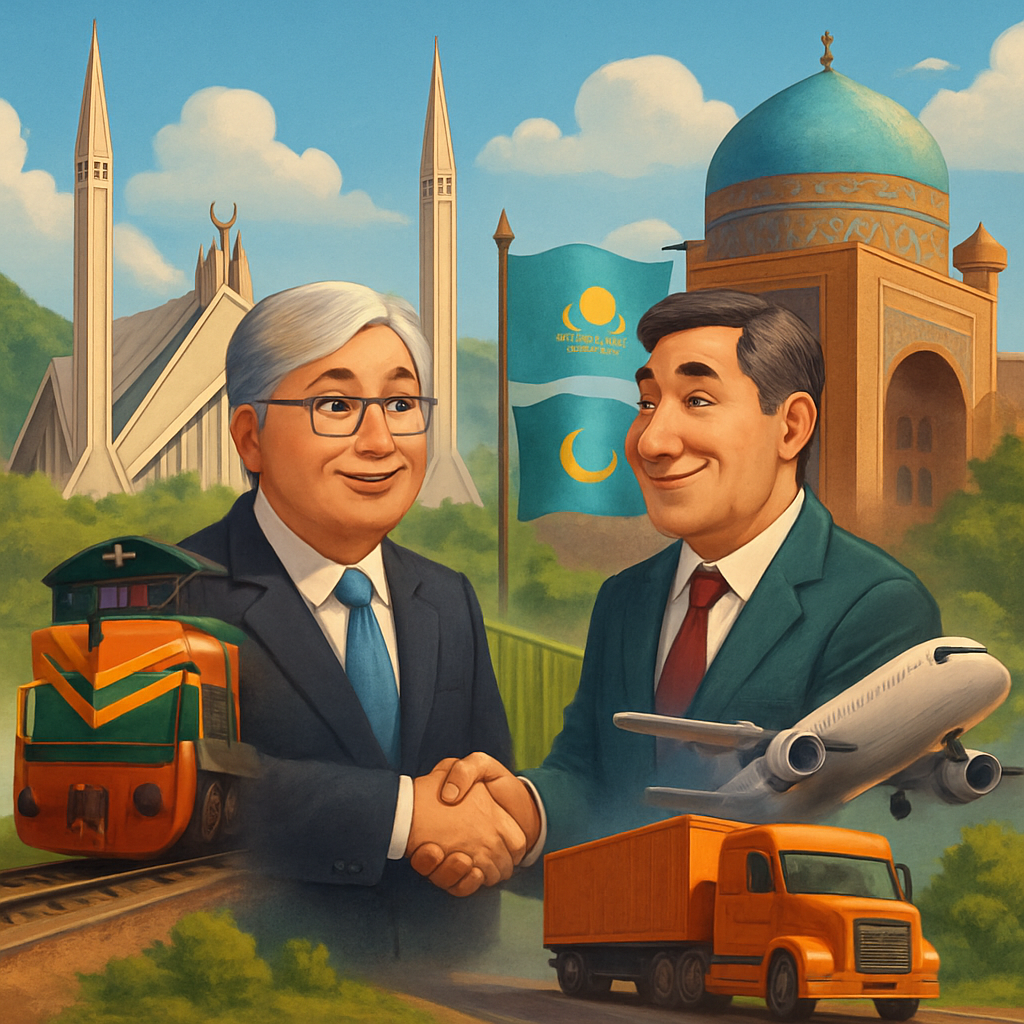 Kazakh president's visit to Islamabad brings major transport, trade and cultural deals as Kazakhstan and Pakistan plan new corridors via the Caspian Sea and Afghanistan
