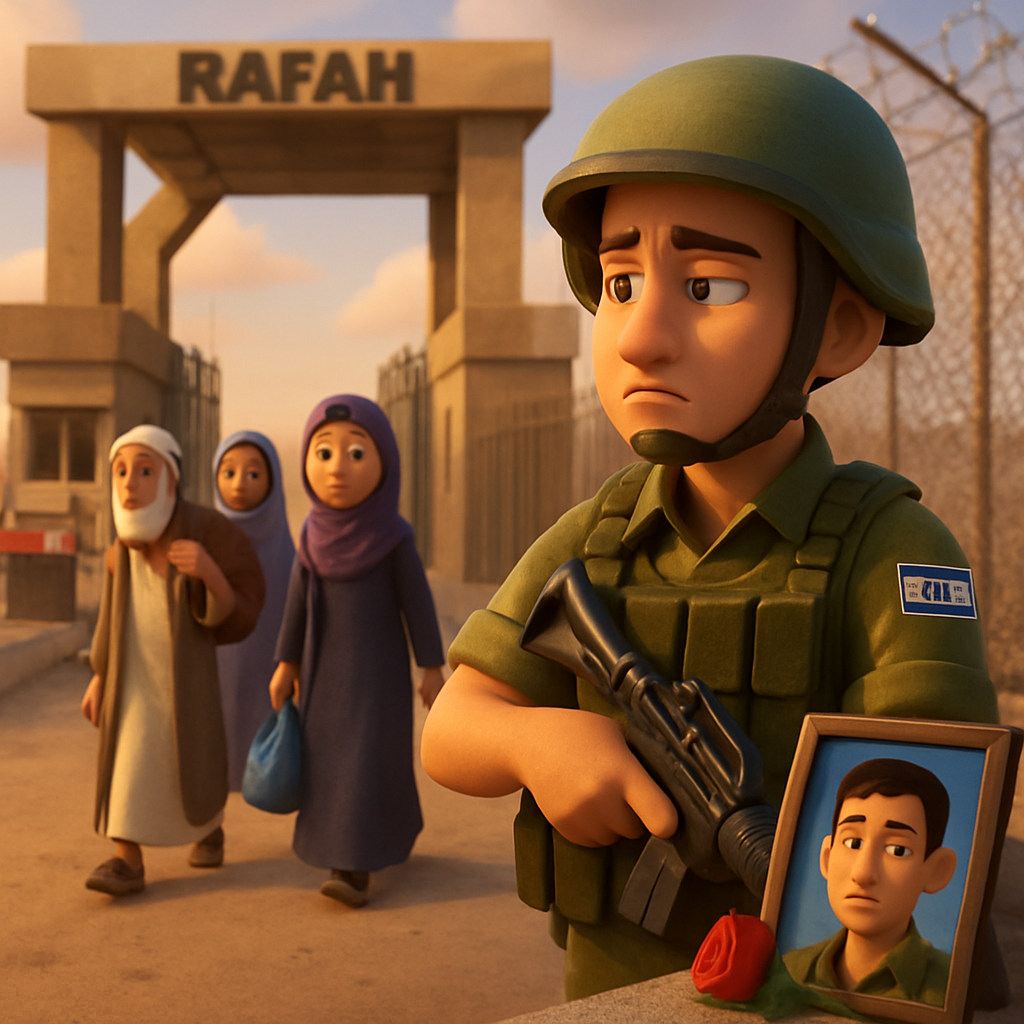 Israel agreed to reopen Gaza's Rafah crossing with Egypt for pedestrian passage only once the body of Israeli soldier Ran Gvili is found