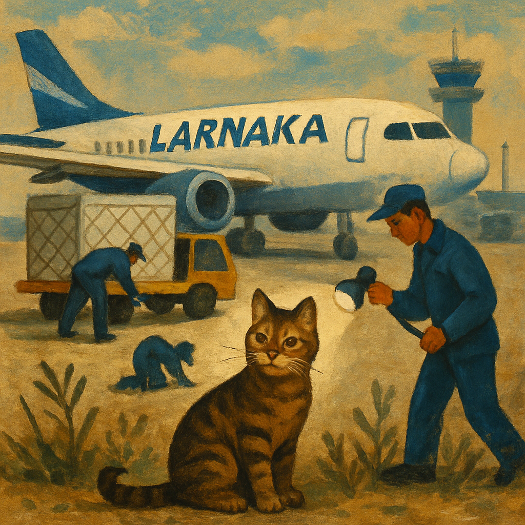 В Ларнаке с 11 сентября продолжаются поиски кошки, которая сбежала из переноски во время погрузки на рейс