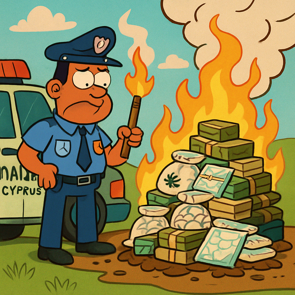 Полиция Кипра уничтожила наркотики, изъятые по 1184 делам, расследованными в последние годы