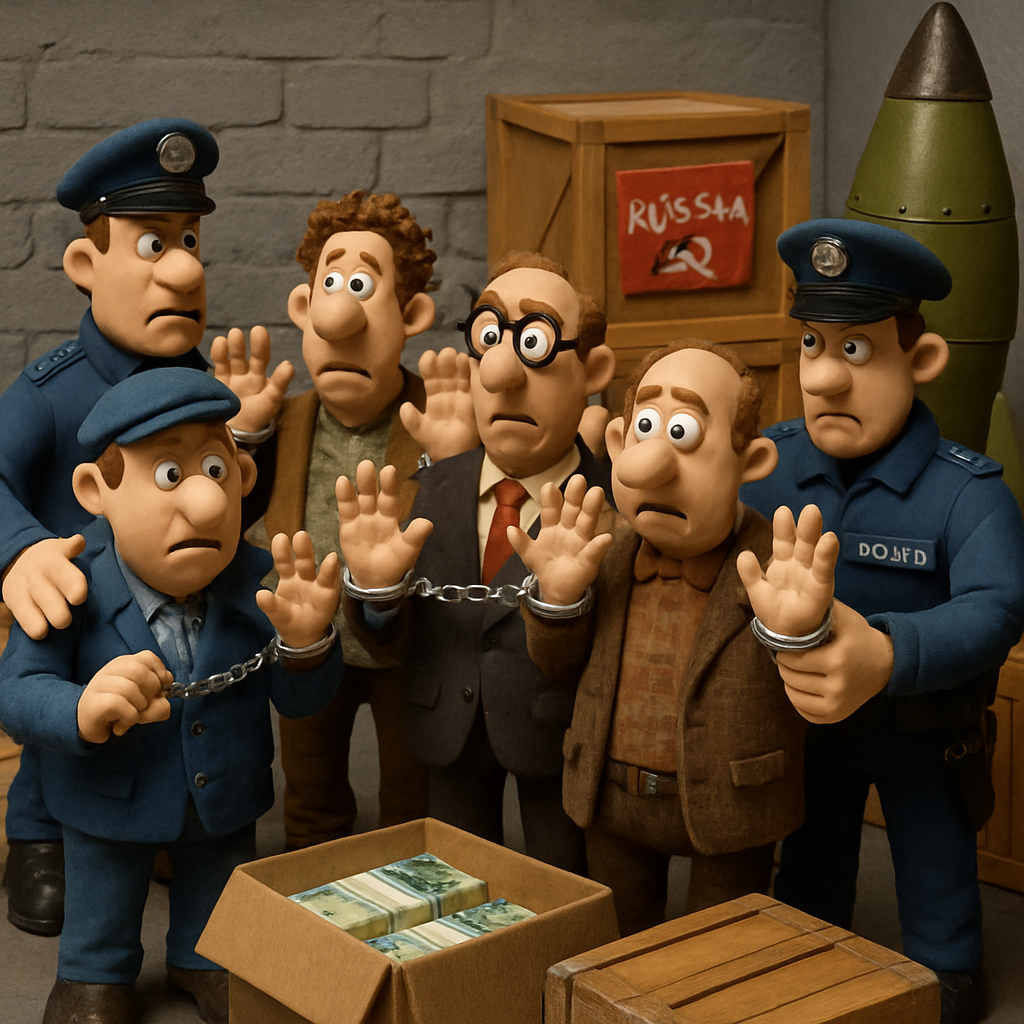 German authorities arrested five men for allegedly running a network that smuggled goods worth at least €30 million to some 20 Russian defence companies, violating EU sanctions