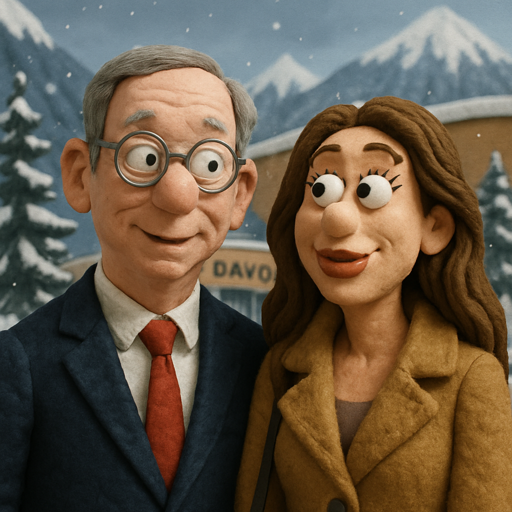 Eric Schmidt and Gloria-Sophie Burkandt have sparked speculation in Germany after appearing together at Davos amid questions over political ties and possible influence