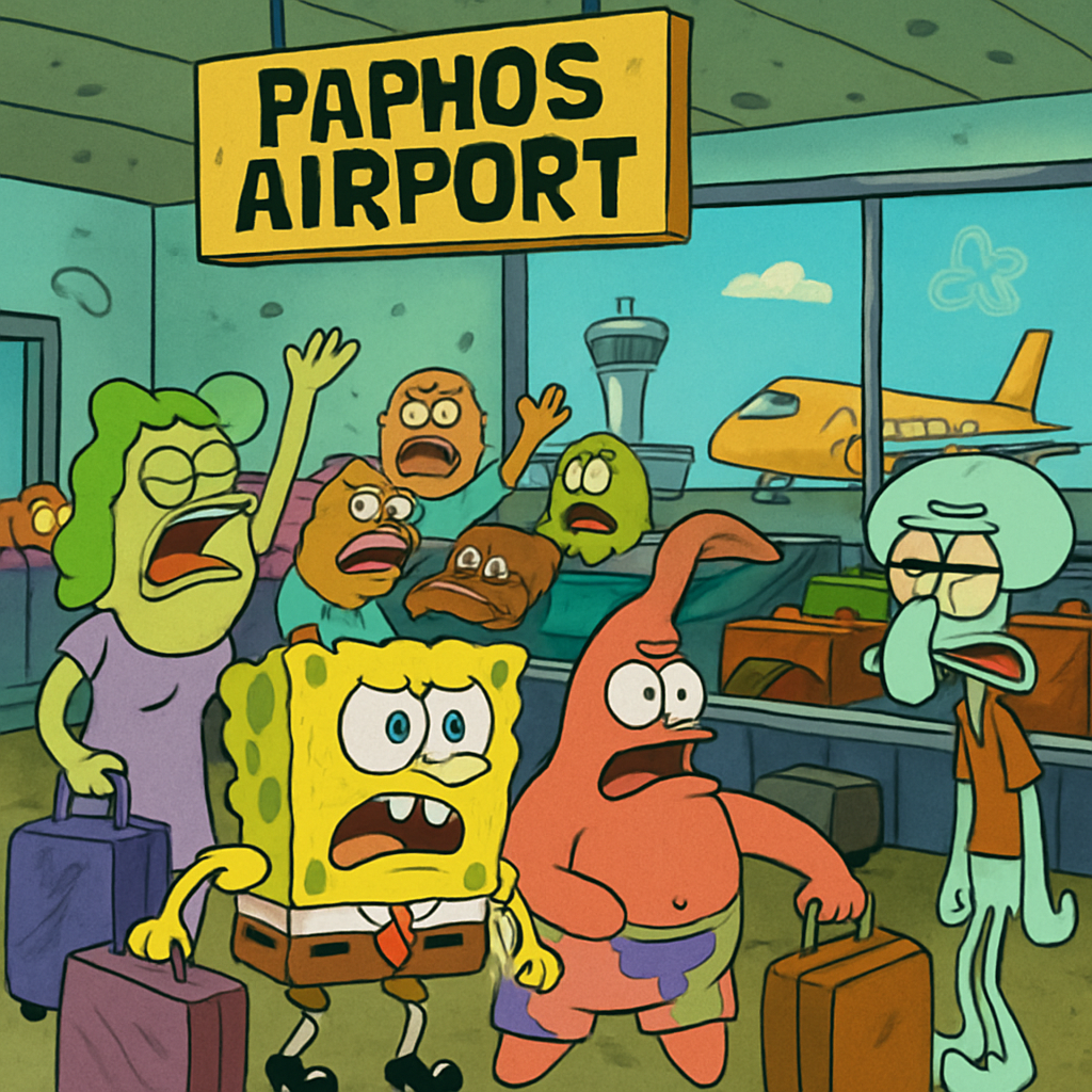 Сегодняшний коллапс в аэропорту Пафоса