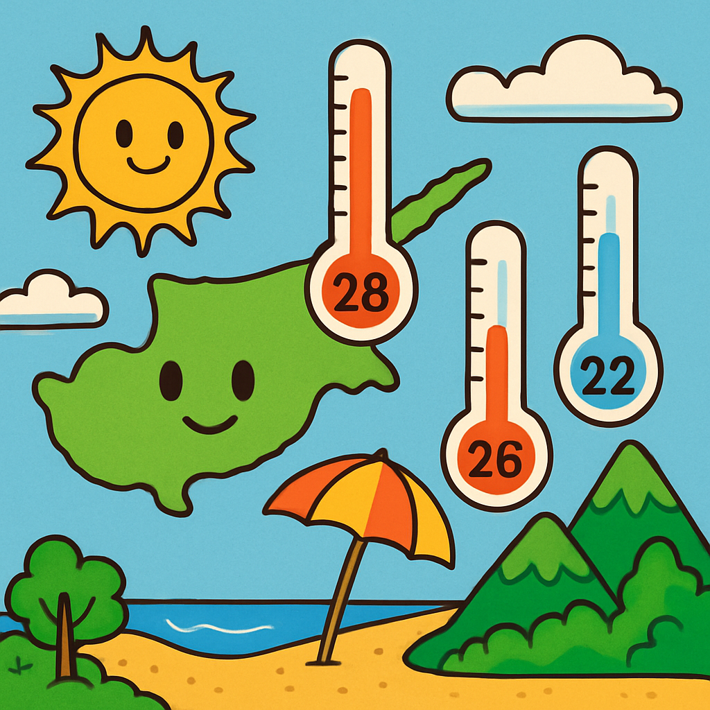 Сегодня на Кипре до +28С во внутренних районах, +26С на побережьях и +22С в горах