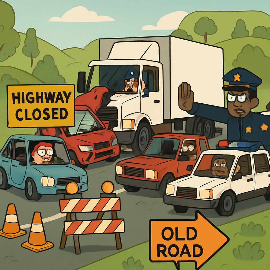 Из-за серьезного ДТП закрыто шоссе Лимассол-Никосия в районе Кофину