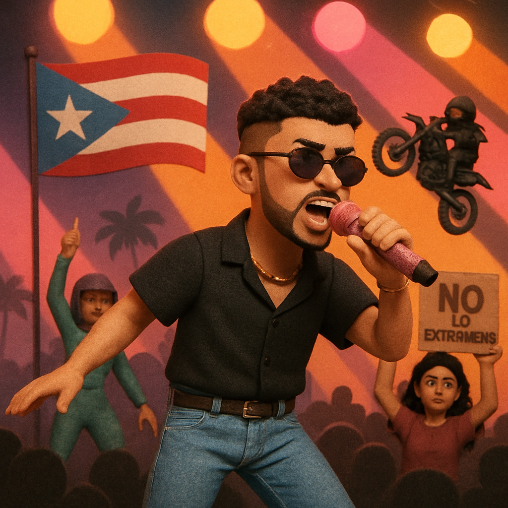 The Puerto Rican superstar’s set included cameos, stunts and powerful statements