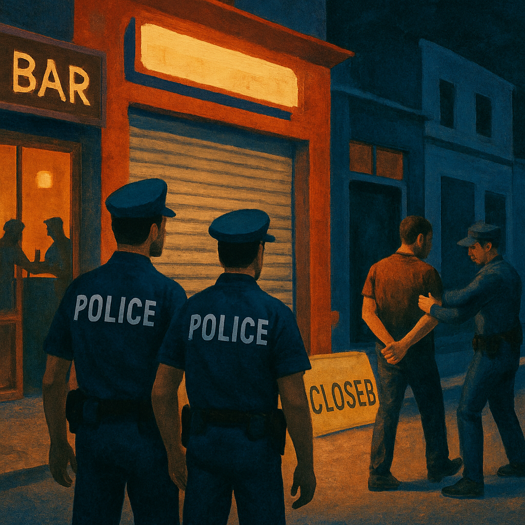 In Limassol, during a police operation in 20 premises managed by foreigners, 8 establishments were closed and two people were arrested