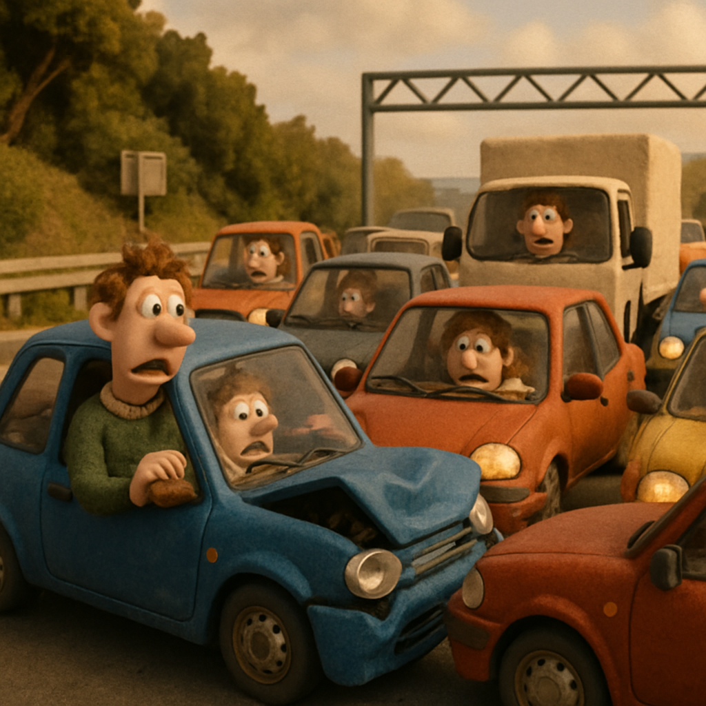 Интенсивные пробки наблюдаются на въезде в Никосию после ДТП, которое произошло утром