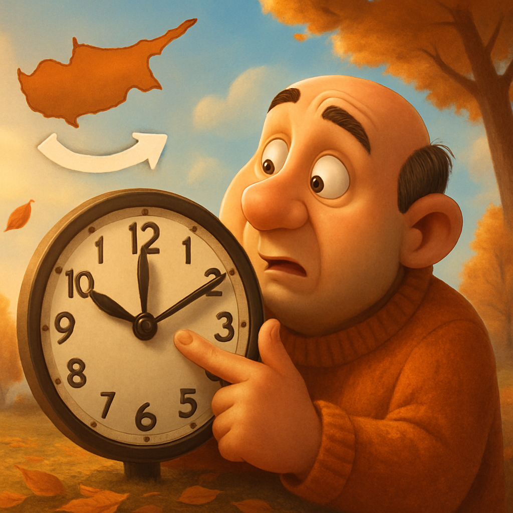 В воскресенье, 26 октября, Кипр переводит время на час назад