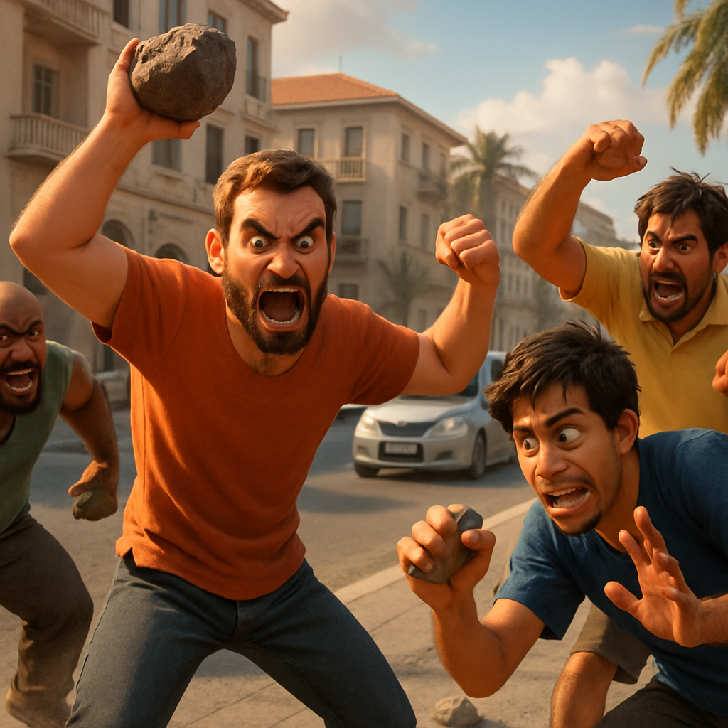 В Лимассоле группа иностранцев устроила драку, используя камни, что создало угрозу для проезжающих мимо автомобилей и граждан