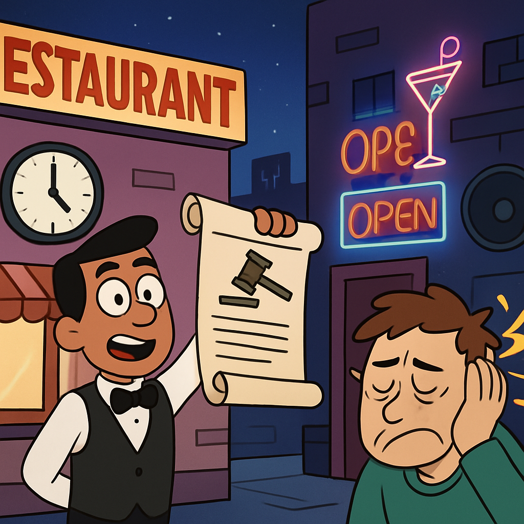 На Кипре готовят законопроект, который позволит модернизировать часы работы ресторанов и развлекательных заведений, решить проблему шумового загрязнения