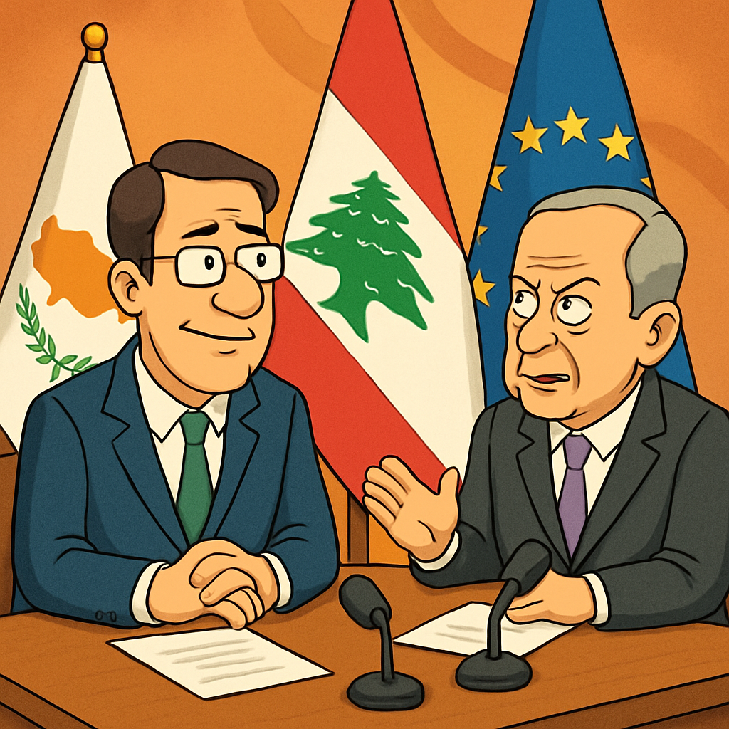 The President of Cyprus held a meeting with the President of Lebanon, where it was discussed that strengthening EU relations with Lebanon is one of the key priorities during Cyprus's presidency of the EU Council