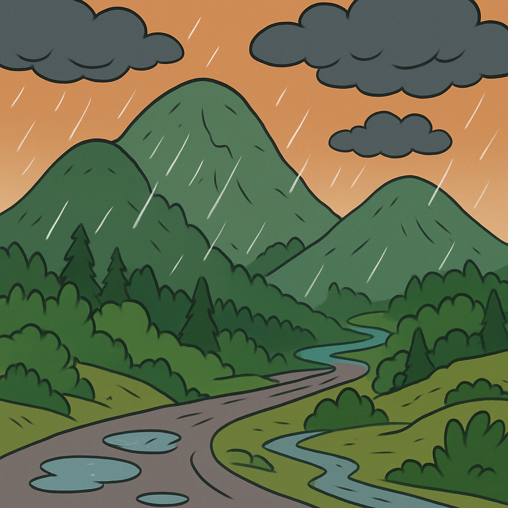 Сегодня днем в различных горных районах Кипра прошли дожди