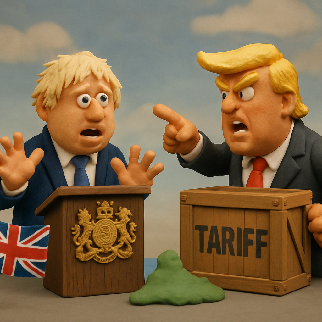 The British prime minister said his country “must stand up for its values” after President Trump threatened a new tariff war over acquiring the island