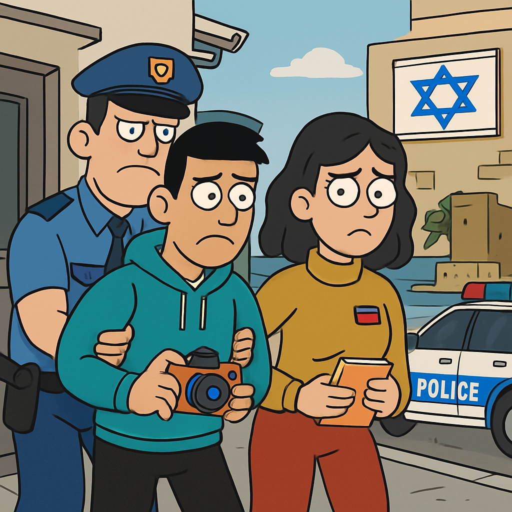 A man from Azerbaijan and his partner were arrested in Cyprus on suspicion of espionage