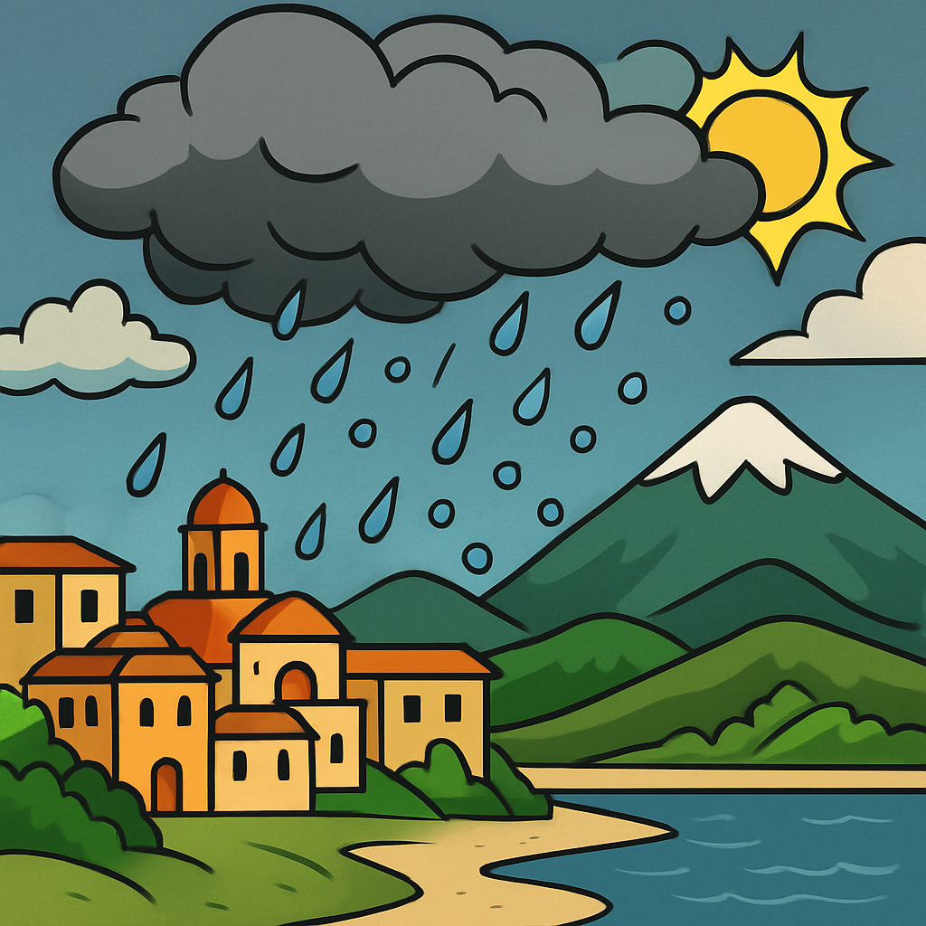 В среду на Кипре преимущественно облачно, местами пройдут дожди, возможен град