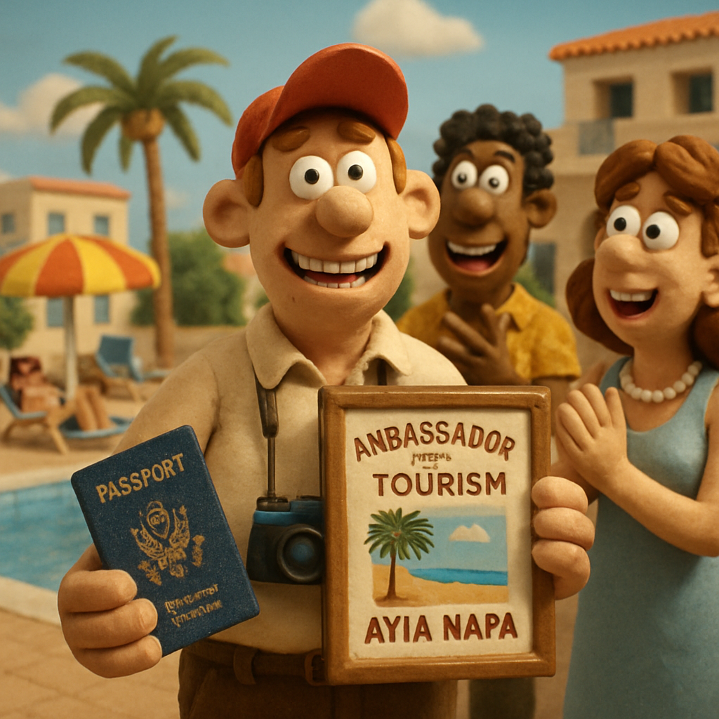 Гражданин США получил звание посла туризма Айя-Напы, совершив 100 визитов на курорт за последние 40 лет