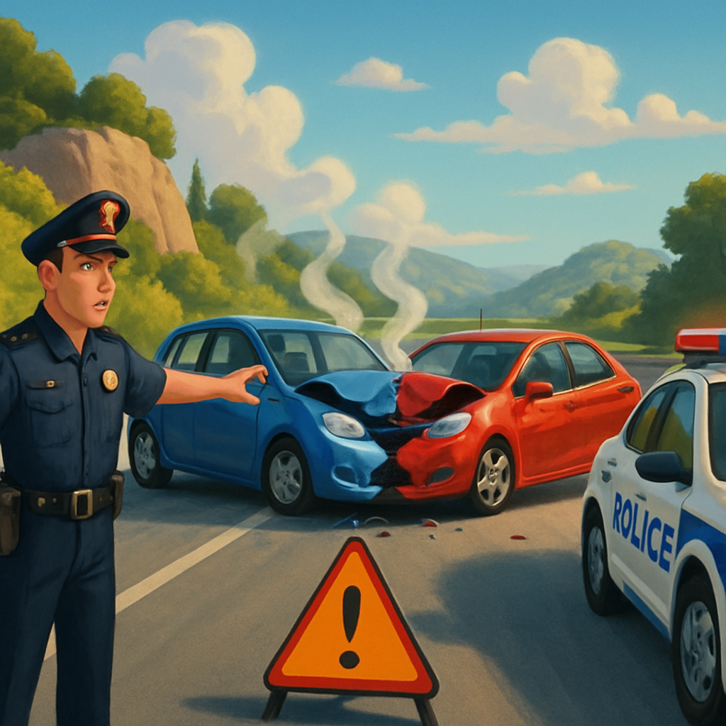 Авария на трассе Лимассол-Пафос привела к закрытию обеих полос в направлении Пафоса, недалеко от Эпископи