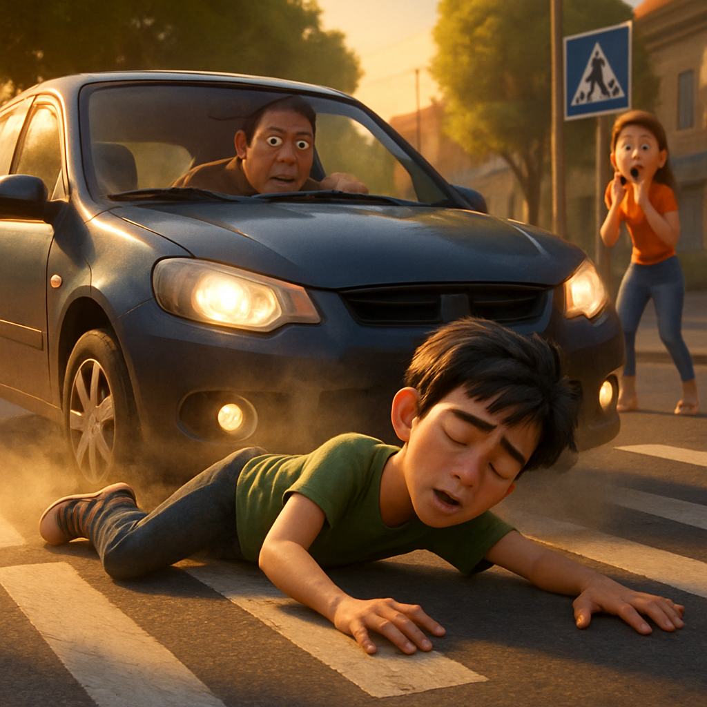 В Пафосе автомобиль сбил 17-летнего подростка, который переходил дорогу